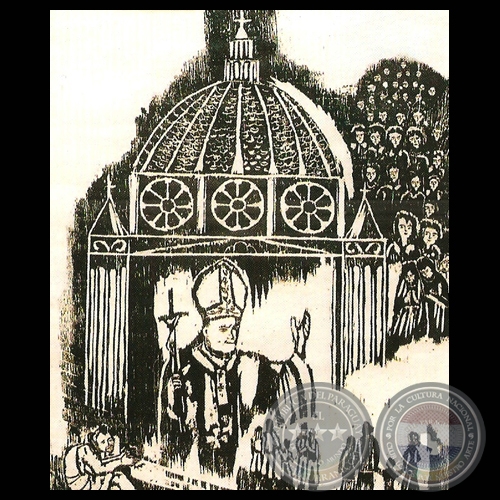 HOMENAJE A JUAN PABLO II - Obra de BALBINA LÓPEZ DE GIMÉNEZ